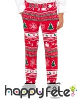 Costume 3 pi&egrave;ces rouge de No&euml;l pour enfant, image 1