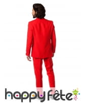Costume 3 pi&egrave;ces rouge uni, image 1