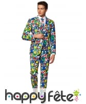Costume 3 pièces Super Mario Univers pour adulte
