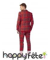 Costume 3 pièces tartan rouge écossais, image 3