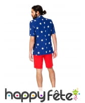 Costume 3 pièces USA avec short, image 1