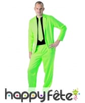 Costume 3 pièces vert fluo