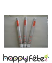 Canon à confettis et serpentins argentés