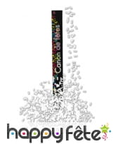 Canon a confettis papier rectangle blancs