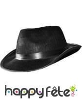 Chapeau Al capone noir