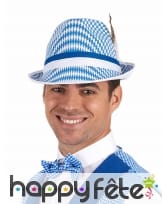 Chapeau aux couleurs du drapeau bavarois, image 1