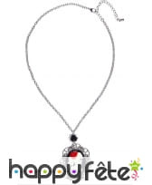 Collier avec camée Dia de los muertos