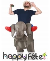 Costume à dos de éléphant gonflable, image 1