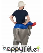 Costume à dos de éléphant gonflable, image 2