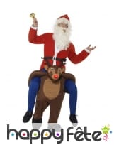 Costume à dos de serf de Noël