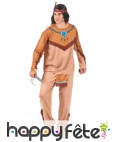 Costume adulte d'indien marron, image 1