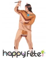 Costume adulte d'indien marron, image 2
