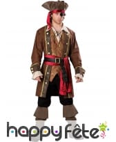 Costume authentique de capitaine pirate premium
