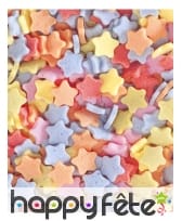 Confettis alimentaires étoiles de 100g, image 2