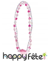 Collier avec pendentif rose pour enfant