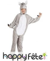 Combinaison âne peluche gris, image 1