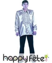 Chemise argent super ruche homme
