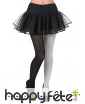 Collants avec une jambe noire et une jambe blanche