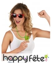 Collier avec verre shooter St Patrick, image 1