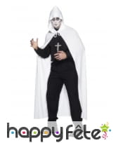 Cape blanche avec capuche, image 3