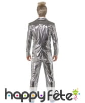 Costume brillant argenté de chanteur, image 1