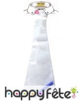 Cravate blanche à dédicacer