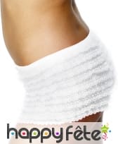 Culotte blanche avec froufrou de taille standard