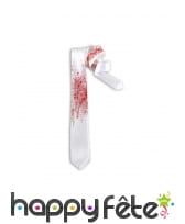 Cravate blanche couverte de sang, image 1