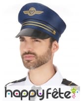 Casquette bleue de capitaine de la marine, image 1