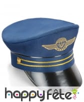 Casquette bleue de capitaine de la marine