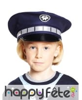 Casquette bleue de policier pour enfant