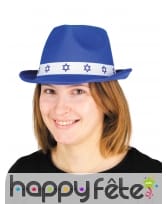 Chapeau bleu de Bar Mitzvah pour adulte