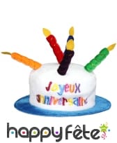 Chapeau bougies d'anniversaire, image 1