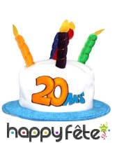 Chapeau bougies d'anniversaire, image 3