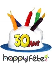 Chapeau bougies d'anniversaire, image 4
