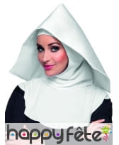 Coiffe blanche de bonne soeur