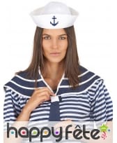 Col bleu de marin avec chapeau, image 1