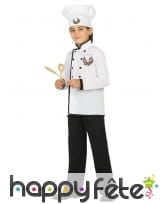 Costume blanc de petit cuisinier pour enfant