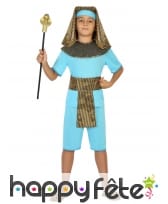 Costume bleu de petit pharaon