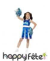Costume bleu de petite pom pom girl, image 1