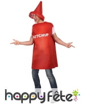 Costume bouteille de ketchup