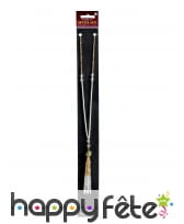 Collier blanc et doré Charleston, style cabaret, image 1