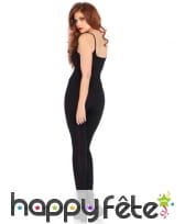 Combinaison body noir moulant pour femme, image 1