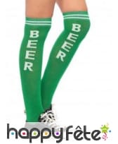 Chaussettes Beer vertes