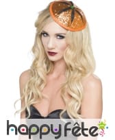 Chapeau citrouille à paillettes