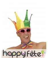 Chapeau couronne colorée de bouffon, image 1