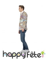 Costume cravate carte de Londres imprimée, image 1