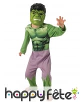 Costume classique de Hulk Avengers pour enfant