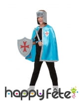 Cape, casque, épée et bouclier de chevalier enfant