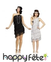 Costume charleston franges paillettes, assorti